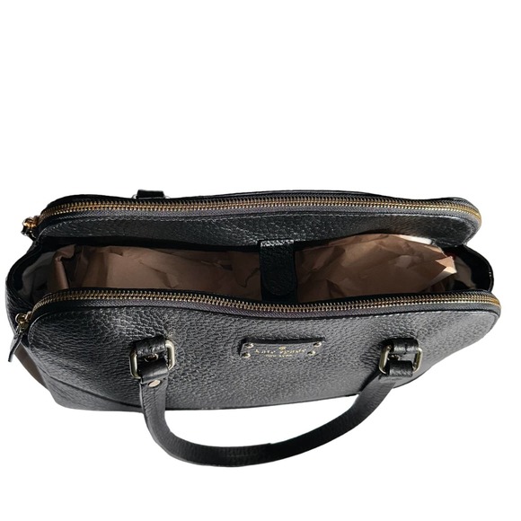 Kate Spade - Grove Court Lainey, 3 compartment handbag, Black Leather - Picture 6 of 14
